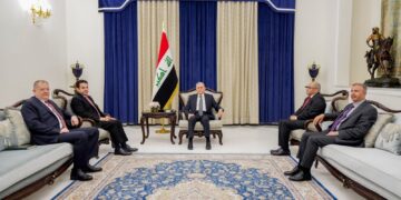رئيس الجمهورية يستقبل مستشار الأمن القومي ورئيس جهاز الأمن الوطني ووكيل رئيس جهاز المخابرات