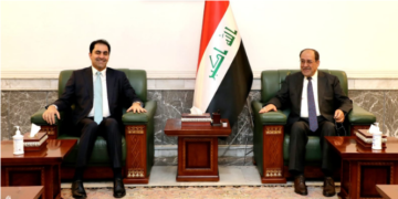 المالكي يستقبل المندلاوي
