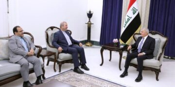 رئيس الجمهورية يستقبل وفد إيراني لإجراء محادثات بشأن بناء السدود وإدارة المياه