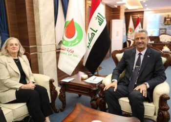 وزير النفط يلتقي السفيرة الامريكية