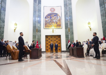 مذكرة تفاهم رباعية بين العراق وتركيا وقطر والامارات توقع في القصر الحكومي