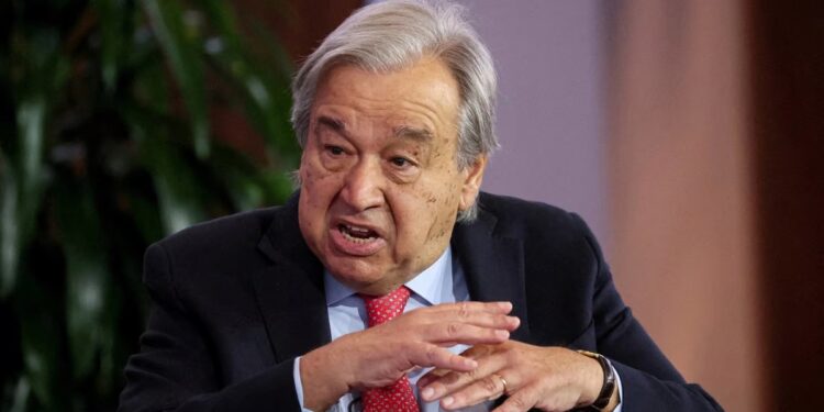 غوتيريش يحذر اسرائيل