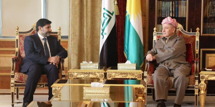 مسعود بارزاني يستقبل وفد من الدعوة ويؤكدان على أهميـــة “إعادة هيكلة العلاقات” والتوصل لتفاهمات