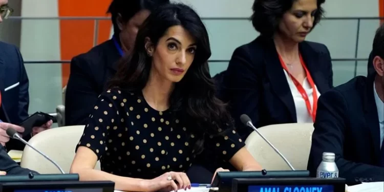 أمل كلوني ,,,  لعبت دورا في قضية الجنائية الدولية ضد قادة إسرائيل وحماس