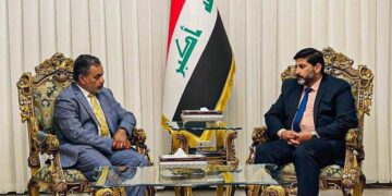 الاسدي يلتقي ماثيو في مقر المكتب السياسي