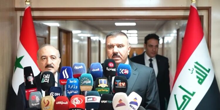 الاعلان عن توقيع مذكرة تعاون امني مع سوريا