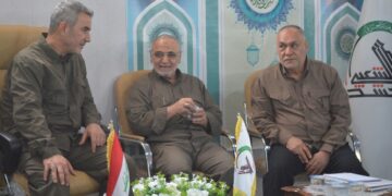 رئيس اركان هيئة الحشد الشعبي يزور قاطع اللواء 16