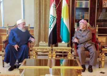 مسعود بارزاني يلتقي وفد من علماء الدين برئاسة السعدي