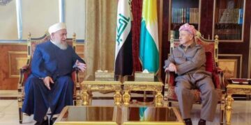 مسعود بارزاني يلتقي وفد من علماء الدين برئاسة السعدي