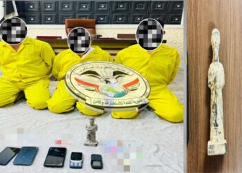 بابل .. الاطاحة  بـ(4) تجار آثار وأسلحة ومطلوب آخر بالإرهاب