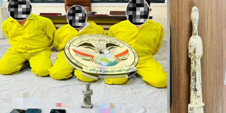 بابل .. الاطاحة  بـ(4) تجار آثار وأسلحة ومطلوب آخر بالإرهاب