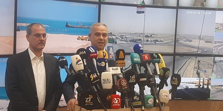 الاعلان عن الانتهاء من اعمال الصب في الارصفة الـ 5 ضمن مشروع ميناء الفاو الكبير