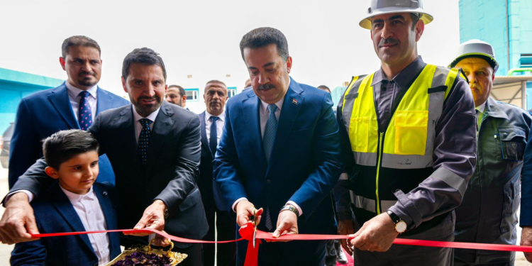 السوداني يفتتح مصنع الصب المستمر