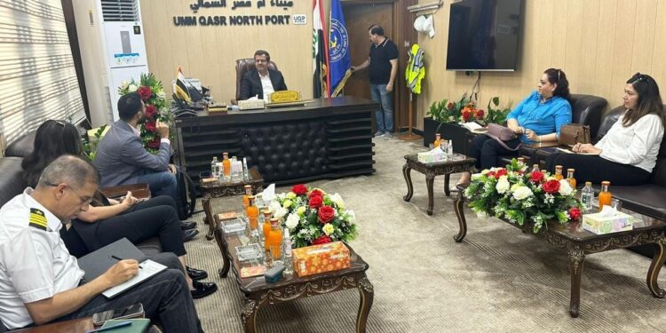 المدير العام لموانئ العراق يستقبل فريقا تابعا لمكتب الامم المتحدة معنيا بالمخدرات والجريمة UNODC