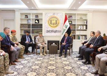 الأعرجي يلتقي قائد بعثة حلف الناتو في العراق بمناسبة انتهاء مهام عمله