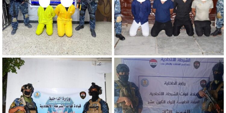 القبض على (7) متهمين بمواد قانونية مختلفة في بغداد