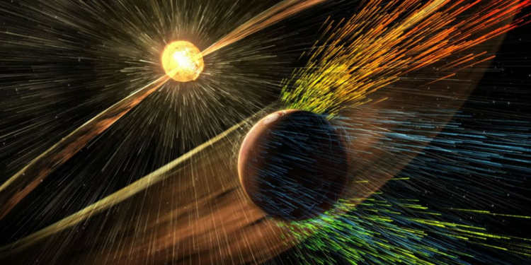 العاصفة الشمسية تغير مسارها وتستهدف المريخ