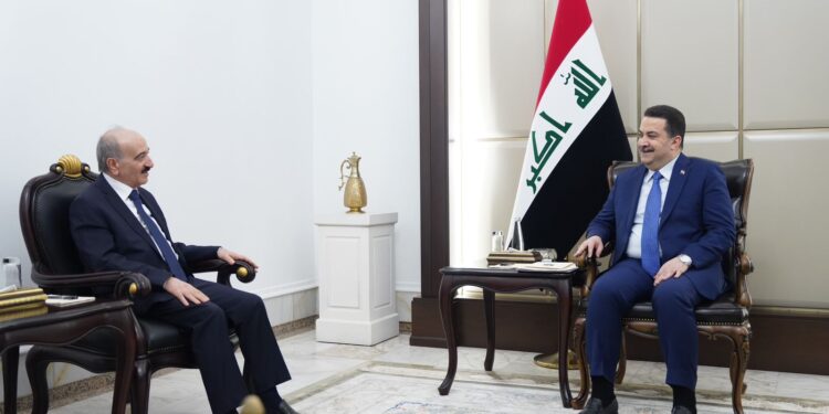 السوداني يستقبل وزير الداخلية السوري