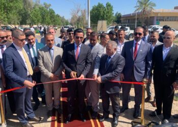 افتتاح خط النقل الجماعي في الجامعة العراقية بمنطقة أبي غريب
