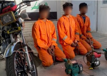 بغداد .. اعتقال عصابة تسرق “ماطورات المياه” فجراً