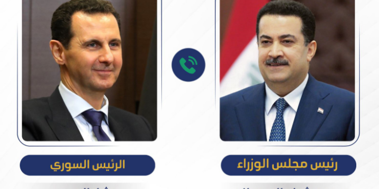 السوداني والاسد يبحثان العلاقات الثنائية بين البلدين هاتفياً