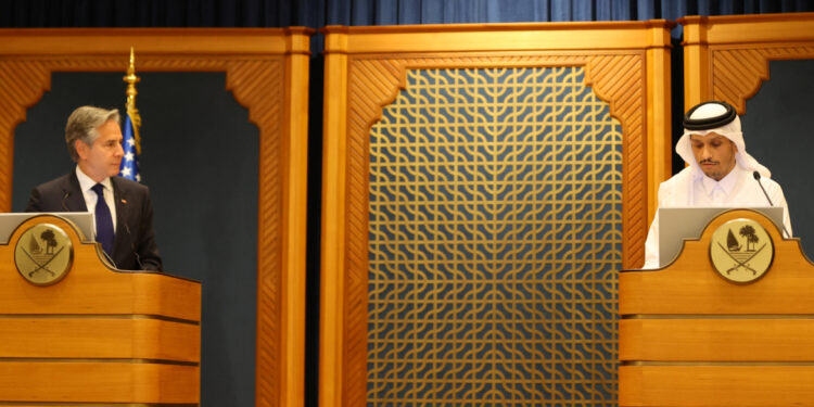 بلينكن.. بعض تعديلات حماس مرفوض ,,, وقطر تطالب بالضغط على الطرفين لإنهـــاء الحرب