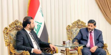 الاسدي يستقبل رئيس تيار الخط الوطني والوفد المرافق له