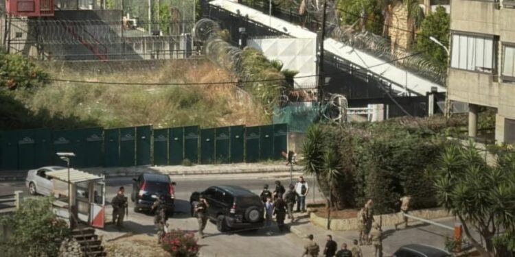 تعرض السفارة الأميركية في لبنان إلى إطلاق نار