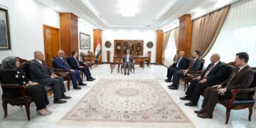 رئيس مجلس القضاء الاعلى يستقبل رئيس مجلس محافظة بغداد