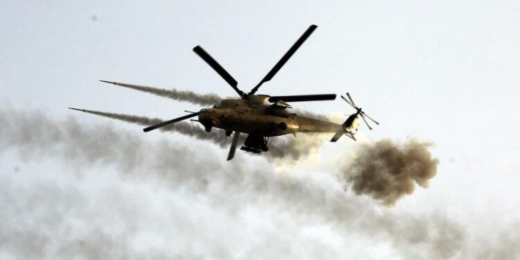 ديالى .. طيران الجيش يدمر زورقاً ودراجة نارية ومولدة لداعش الإرهابي