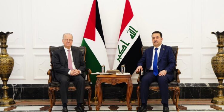 السوداني يستقبل رئيس الوزراء الفلسطيني