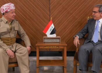فائق زيدان يستقبل مسعود بارزاني