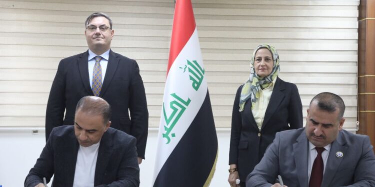 توقيع عقد مع شركة نمساوية لإصدار شهادة المُطابقة في بلد المنشأ المُصدّر للبضائع الى العراق