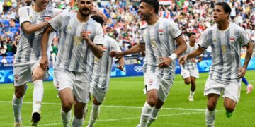 المنتخب العراقي يحقق الفــــوز على نظيره الأوكراني في اولمبياد باريس