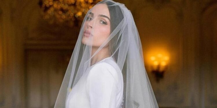 ملكة جمال الكون تحتفل بزواجها بفستان زفاف ملكي