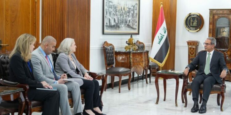 زيدان يستقبل السفيرة الامريكية