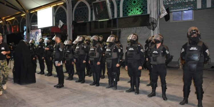 شرطة كربلاء تطبق خطة أمن العاشر من محرم