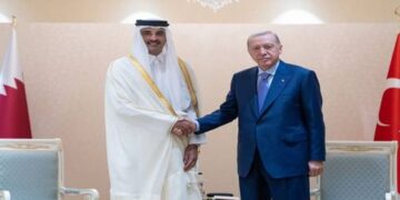 أردوغان يلتقي أمير قطر على هامش القمة 24