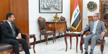 رئيس مجلس القضاء الاعلى يلتقي وزير العدل