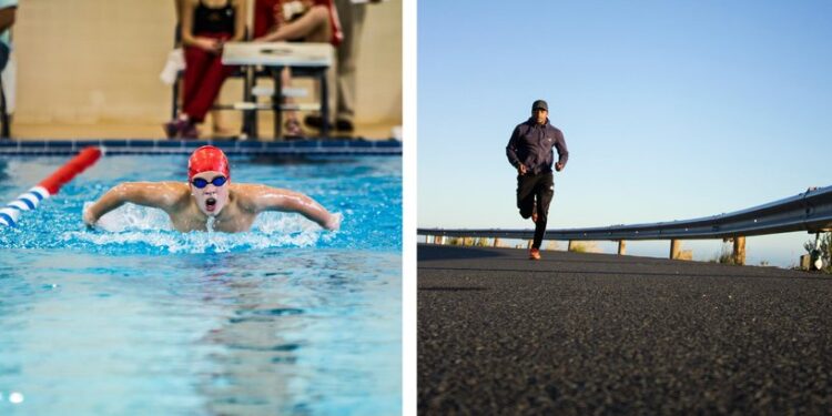 أيهما الأفضل لجسمك السباحة او الجري