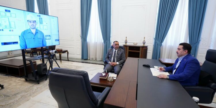 السوداني يفتتح محطة كهرباء الدبس الغازية في كركوك