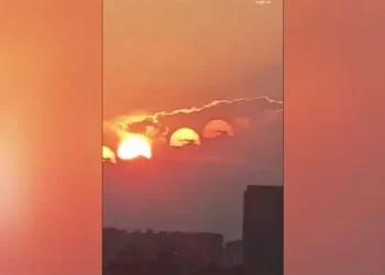 بالفيديو.. 7 شموس تظهر في السماء دفعة واحد في مدينة صينية