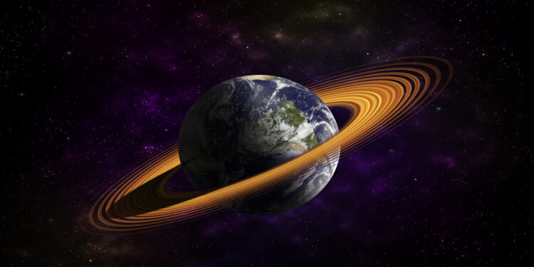 الأرض كانت محاطة بحلقات كزحل