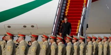 الرئيس الايراني يصل الى السليمانية