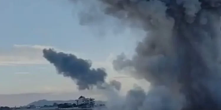 صاروخ إسرائيلي يسقط شمالي بيروت ,,, لأول مرة