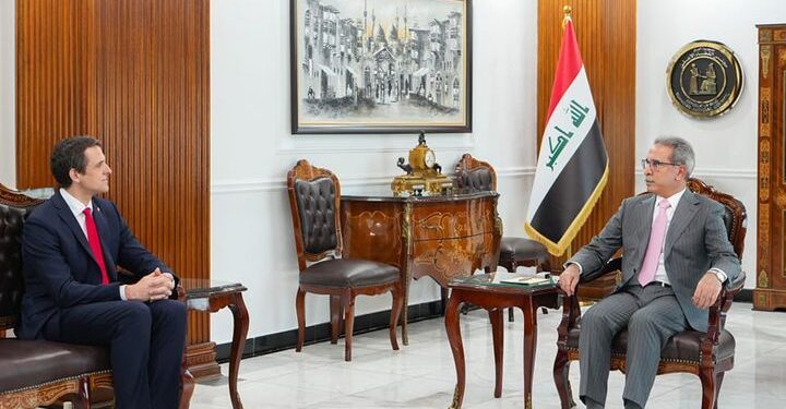 زيدان يستقبل القائم باعمال السفارة الالمانية في بغداد