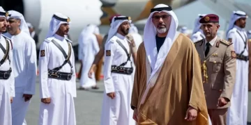ولي عهد أبوظبي يصل إلى الدوحة