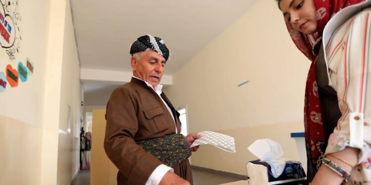 انتهاء تصويت انتخابات برلمان كردستان