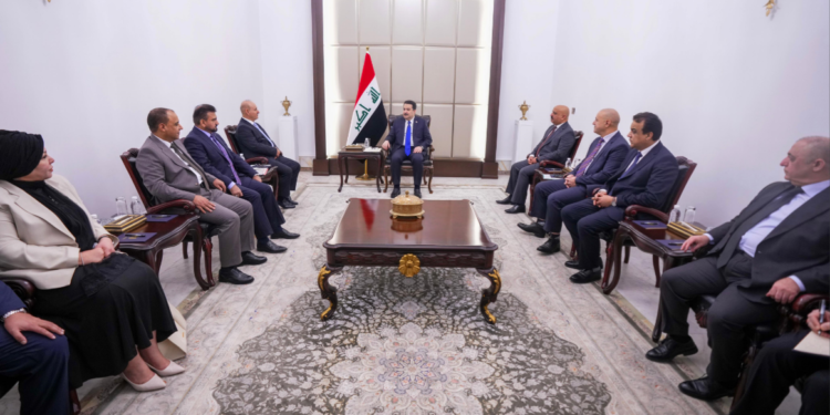 السوداني يستقبل رئيس مجلس المفوضين في المفوضية العليا المستقلة للانتخابات