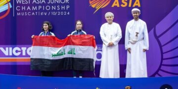 طالبة عراقية تحرز “ميداليتين برونزيتين” في بطولة غرب آسيا بالريشة الطائرة